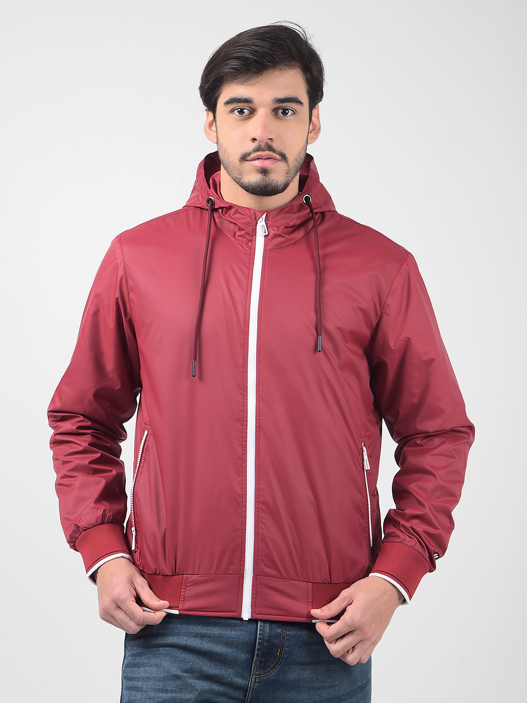 Numero Uno Men Solid Red Jacket